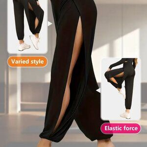 Loose Hollow Side Pants Split Trousers on Both Sides